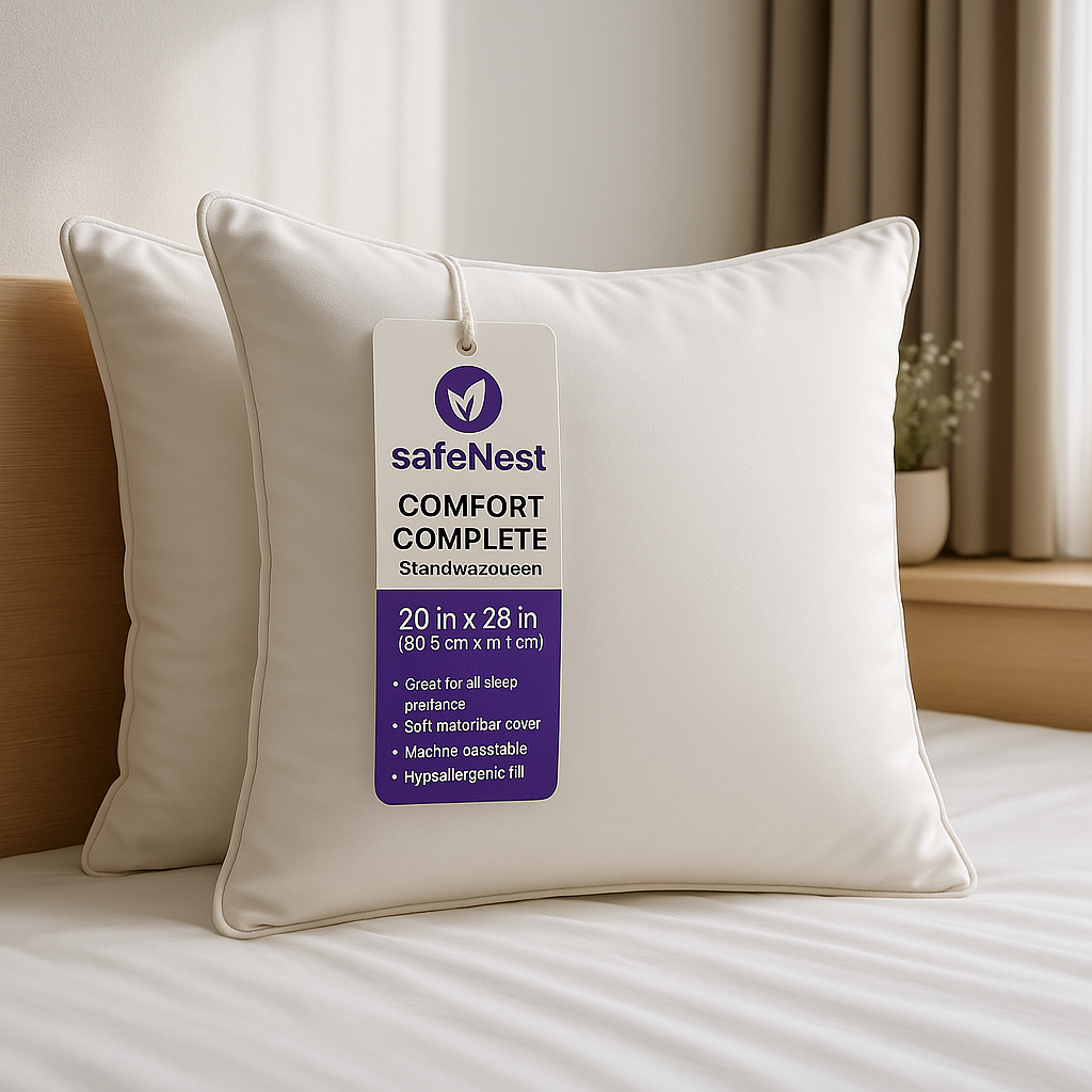 SafeNest™ CloudSoft Pillow Bundle – 2 Pack