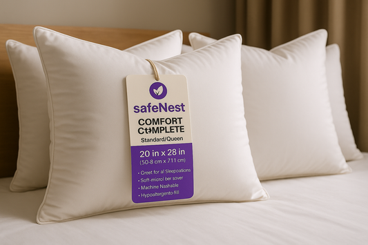 SafeNest™ CloudSoft Pillow Bundle – 4 Pack