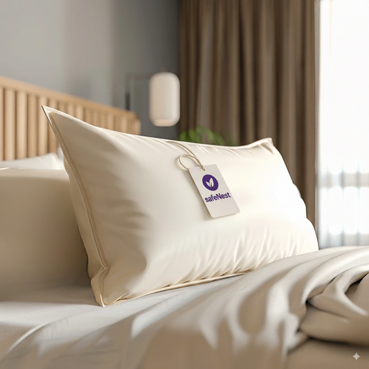 SafeNest™ Luxury Memory Foam Pillow – Cooling Comfort for Deep Sleep