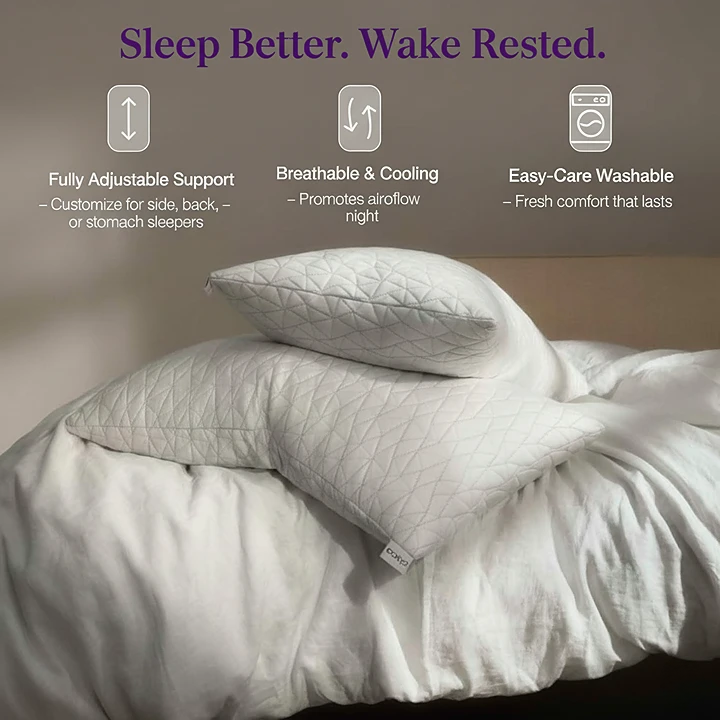 SafeNest™ Luxury Memory Foam Pillow – Cooling Comfort for Deep Sleep