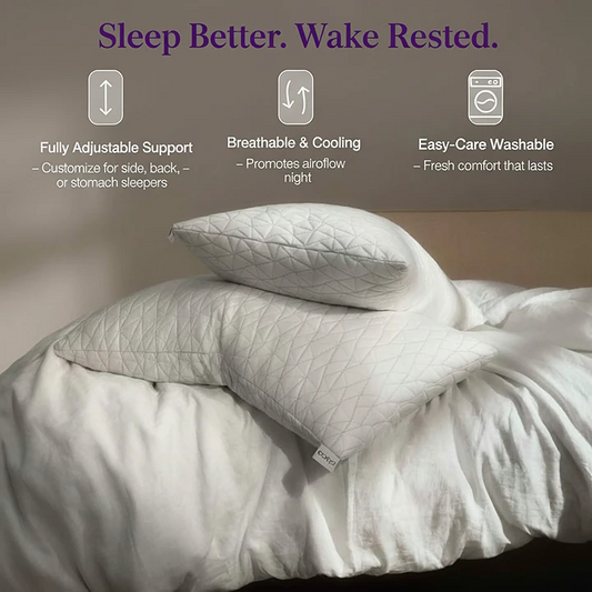 SafeNest™ Luxury Memory Foam Pillow – Cooling Comfort for Deep Sleep